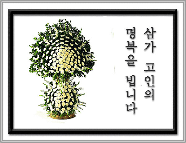 삼가 고 박소심 여사의 명복을 빕니다