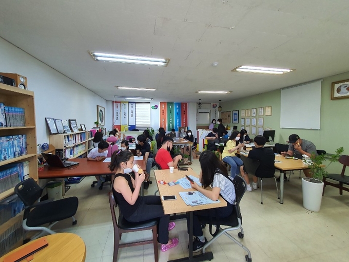 2020글로벌기자학교 교육 현장 모습.