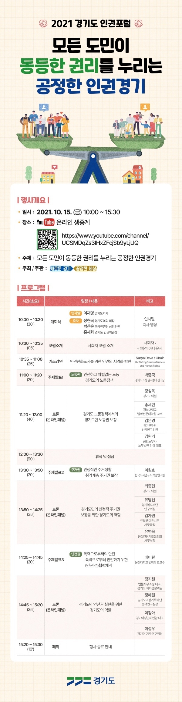 2021 경기도 인권포럼 웹전단