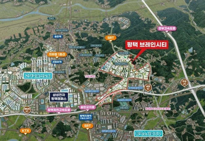 브레인시티 산업시설분양 지역도