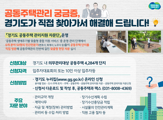경기도 공동주택 관리지원 자문단 운영 =그래픽보도자료