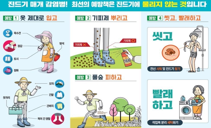 봄철 야외 활동 시 진드기 매개 감염병 주의하세요