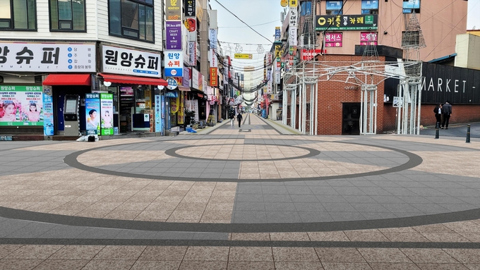  테마거리 광장 정비 조감도