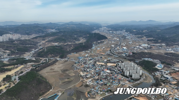 첨단 시스템반도체 국가산단이 들어설 처인구 남사읍과 이동읍 일대 전경