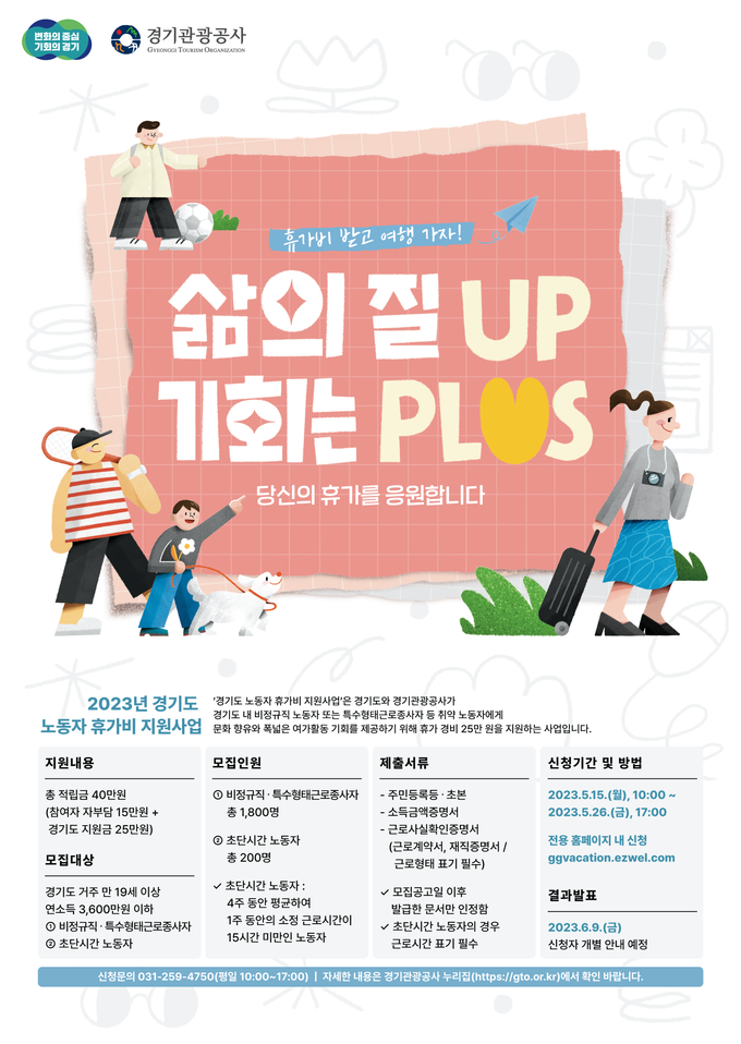 휴가비 지원 포스터