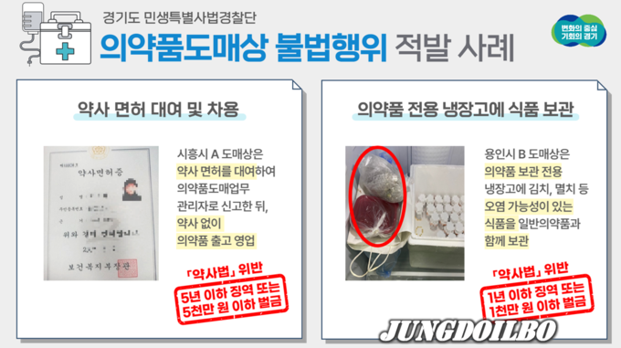 의약품도매상 불법행위 적발 사례