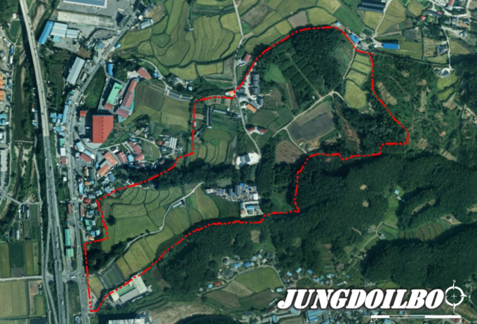 제2용인테크노밸리 조성 부지 항공사진
