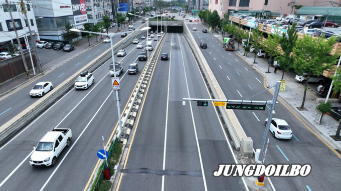 침수우려 지하차도 자동차단시설 상행선)