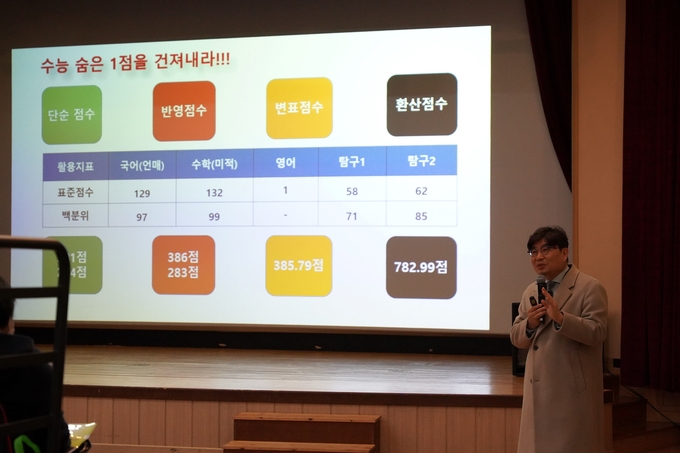 수원시가 ‘2024학년도 정시전형 대비 대학입시박람회’를 열고 있다.