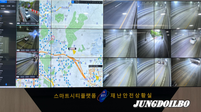용인특례시가 지하차도와 터널 CCTV까지 통합관제실과 연결해 안전을 위한 시스템 구축을 강화했다.