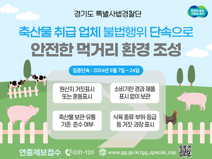 축산물 취급 업체 불법행위 단속 = 자료사진 경기도