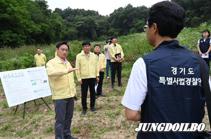 경기도 오후석 행정2부지사가 대북전단 살포예상 지역인 연천군을 현장순찰 중이다. = 자료사진 경기도