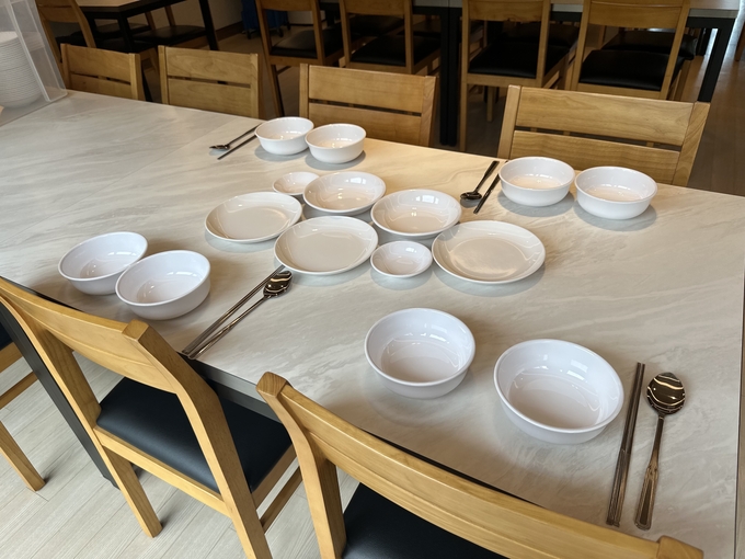 경기도의료원 장례식장 다회용기 세팅 = 자료사진 경기도