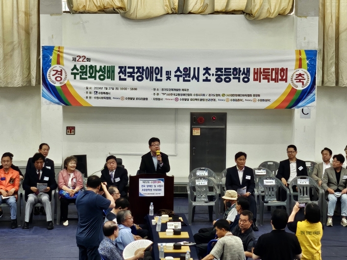 김현수 수원시 제1부시장이 축사를 하고 있다.