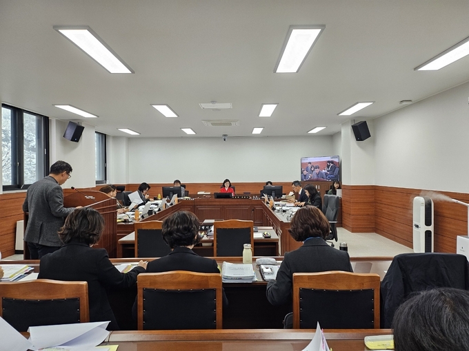 지난 달 28일 행정감사 모습.