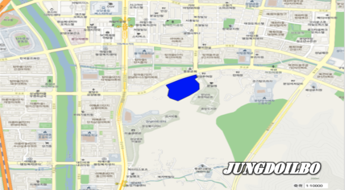 경기도가 선정한 토지거래허가구역 위치도 