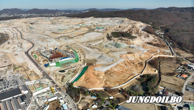 용인반도체클러스터 일반산업단지 공사 전경 = 자료사진 용인시