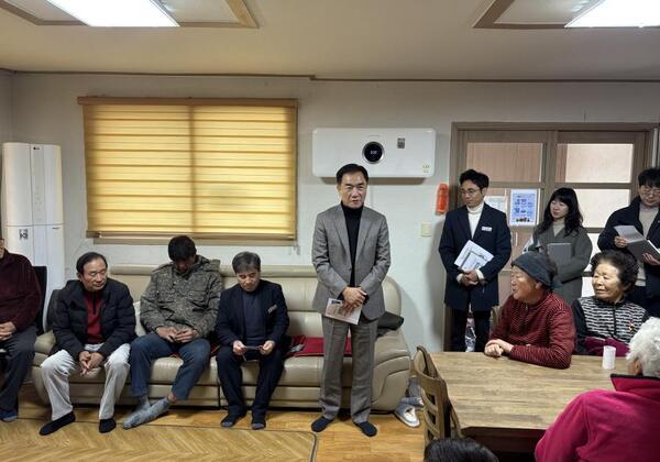 정장선 평택시장, 취약계층 한파쉼터 방문