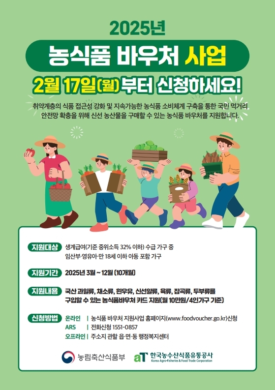 농식품 바우처 사업 안내 포스터. = 자료사진 경기도