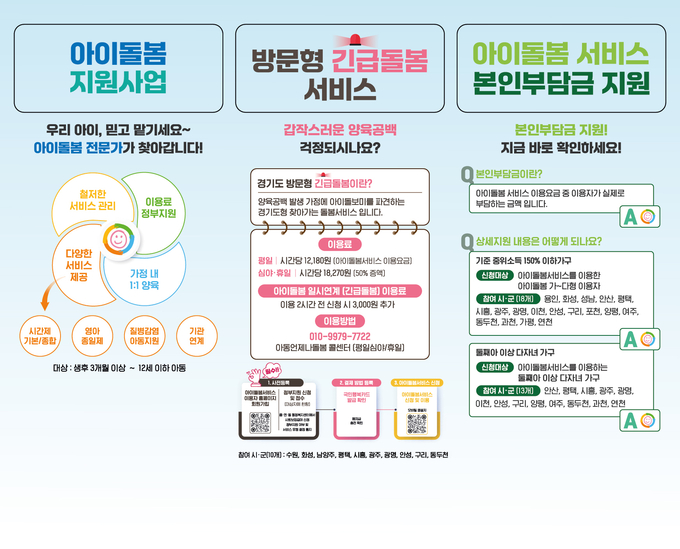 아이돌봄서비스 그래픽 = 사진 경기도