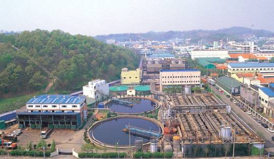 반월염색 뿌리산업 특화단지 공동방지시설 전경. 사진 = 안산시