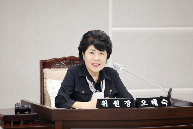 윤리특별위원회 위원장 오혜숙 의원 