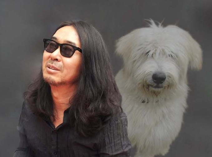류시화 시인과 지금은 세상에 없는 반려견 궁금이.