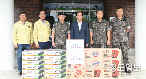 구인모 군수, 추석맞이 군부대․경찰서 위문 격려