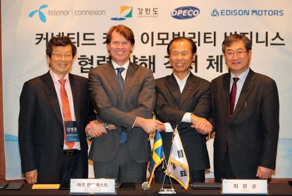 강원도 전기자동차 해외 판로 개척 첫걸음