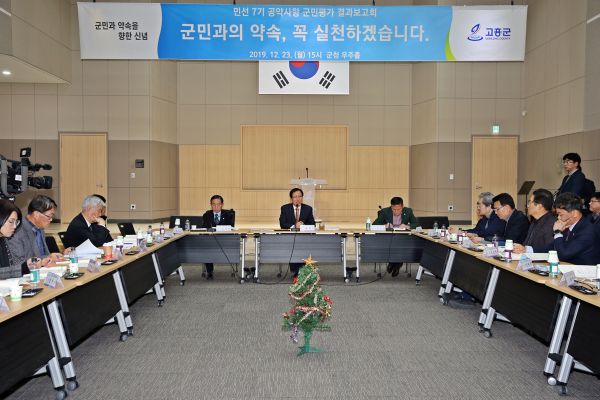 ‘민선 7기 공약사항 군민평가 결과보고회’ 개최