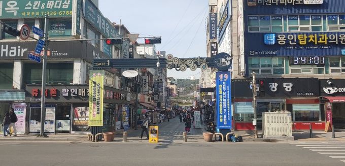 용인중앙시장 전경