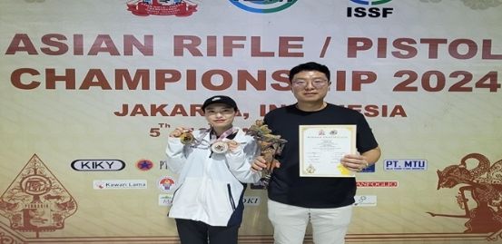 임실군청 사격팀 김예지 선수, 아시아 사격선수권대회 맹활약
