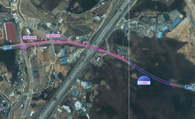 용인특례시가 처인구 여수곡터널~유림1교 구간 1개 차로를 추가한다
