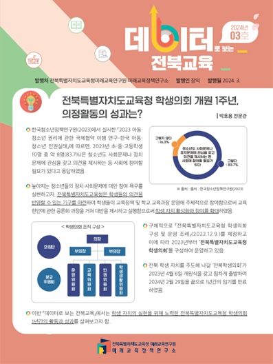 『데이터로 보는 전북교육』 3호 발간