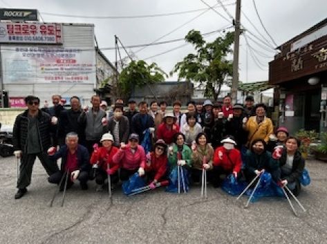 오산시 남촌동 통장단협의회, 2024년 봄맞이 대청소 실시