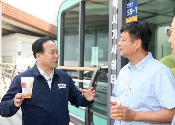 이권재 오산시장, 택시 운수종사자 현장 차담회