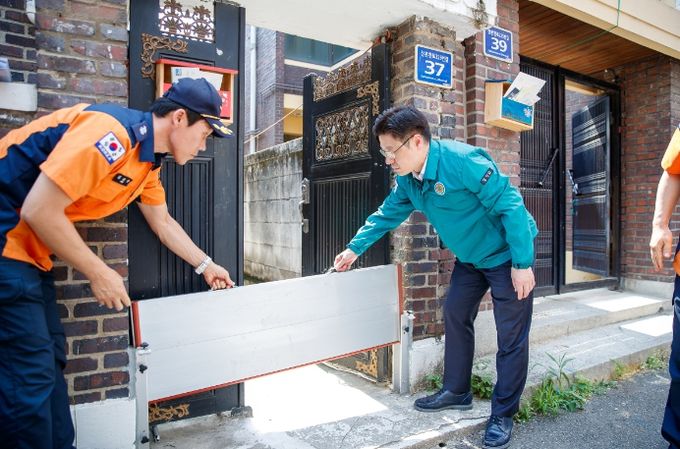 군포시 반지하 주택가 및 공동주택 지하주차장 현장 점검