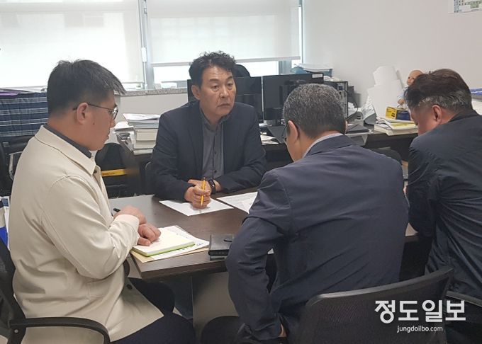 강웅철 의원 성남석운동 자연휴양림 조성 관련 정담회 가져