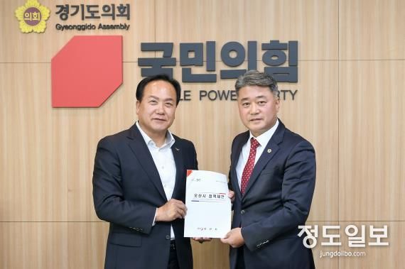 이권재 오산시장, 경기도의회 국민의힘 찾아