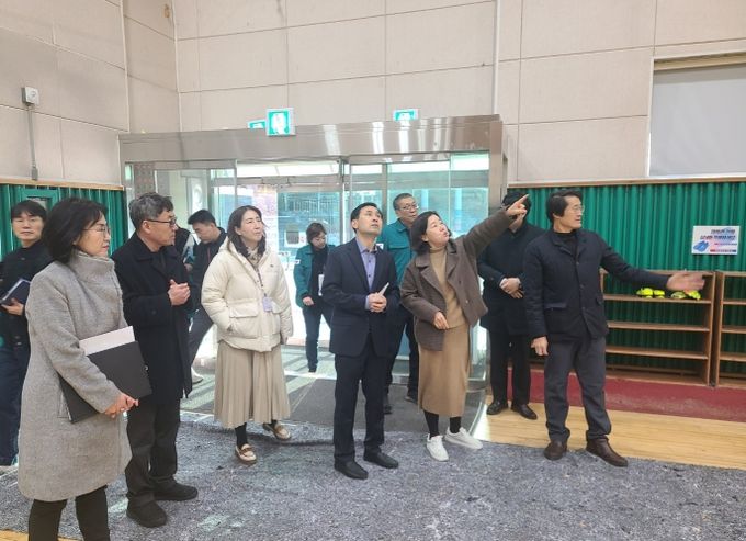 피해학교 현장 점검