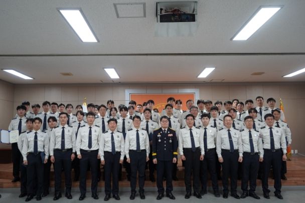 여수소방서, 전입 소방공무원 임용장 수여