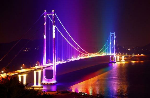 고흥 팔영대교, 밤에 더 빛나는 야간 관광명소로 재탄생