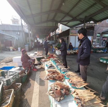 고흥군 과역면, 설 명절 앞두고 전통시장 소통 행보