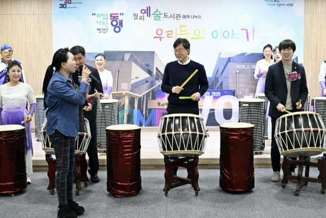 이민근 안산시장, 문화 예술이 살아 숨 쉬는 월피동에서 주민들과 희망메시지 나눔