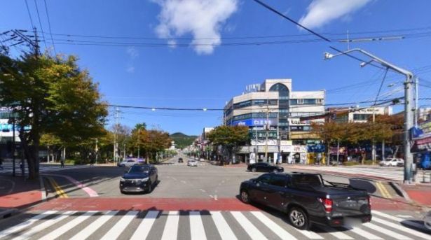 부영3단지 사거리 대각선횡단보도 시범운영