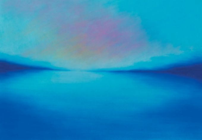 조선아 작 조용한 움직임 65×91cm 한지에 채색 2025