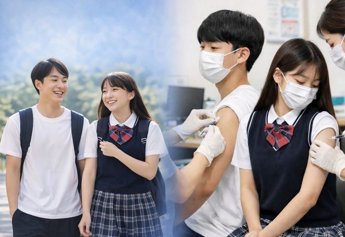 인공지능(AI)으로 생성한 예방접종 사진