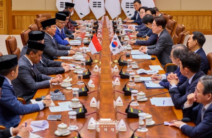 한·인도네시아 정상회담 확대회담(청와대)
