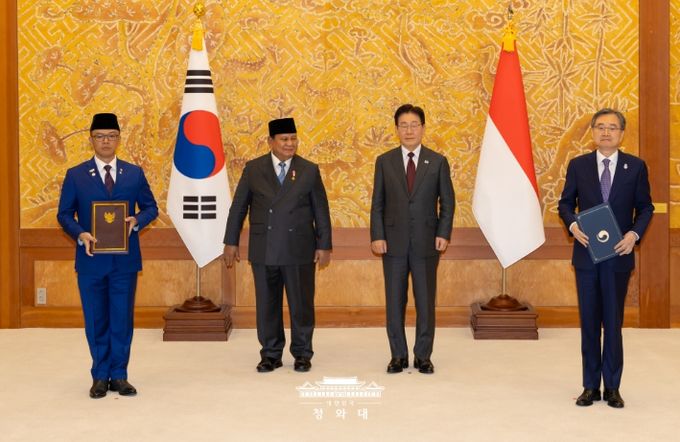 한·인도네시아 양해각서 교환식(청와대)